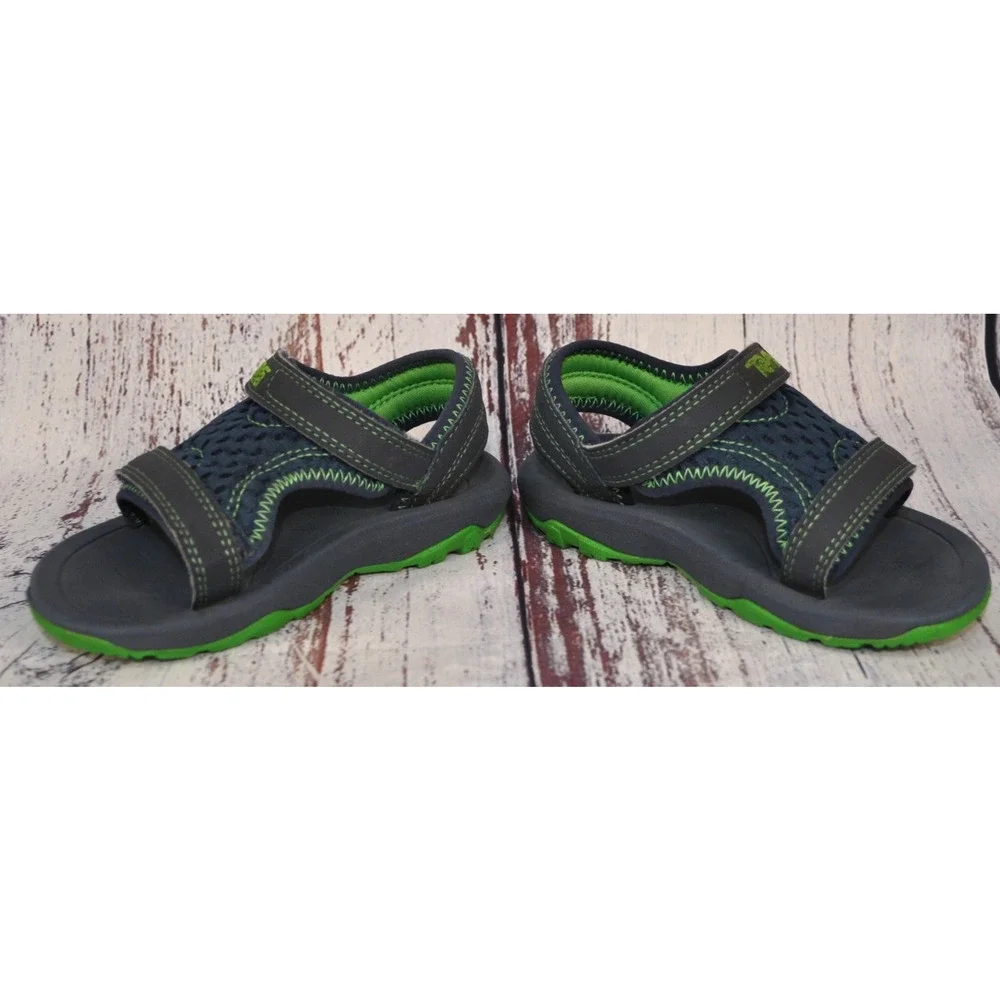 TEVA Kids Psyclone XLT Sporty Mesh Water Sandals Shoes Toddler 7 H&L BLUE/GREEN
